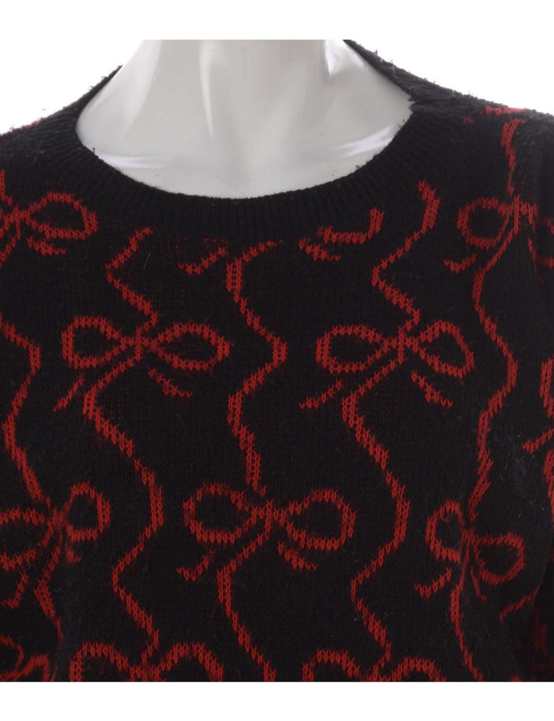 Beyond Retro Label Label Graphic Pattern Cropped Jumper