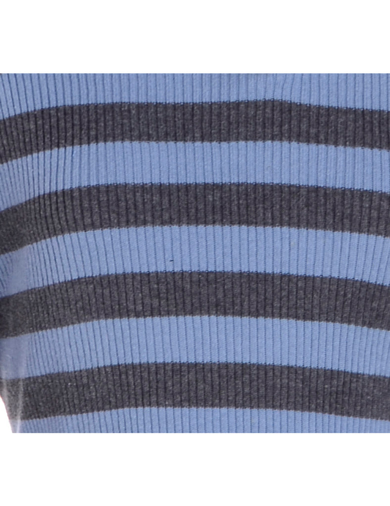 Beyond Retro Label Label Grey Cropped Ribbed Knit