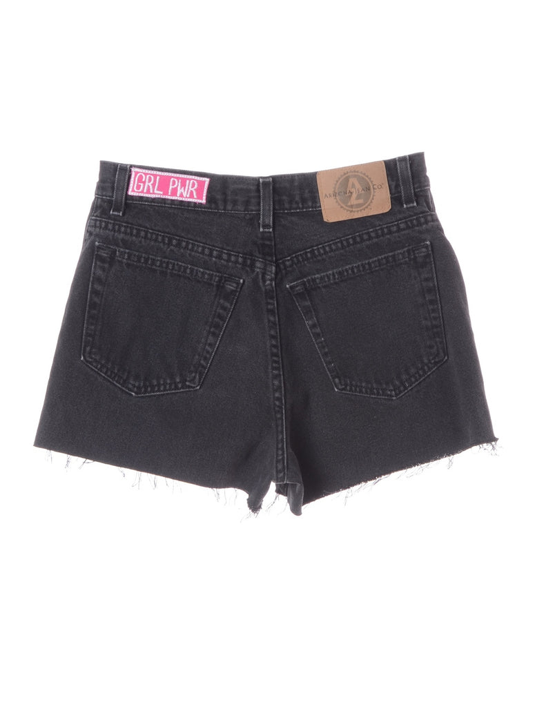 Beyond Retro Label Label GRL PWR Embroidered Denim Shorts