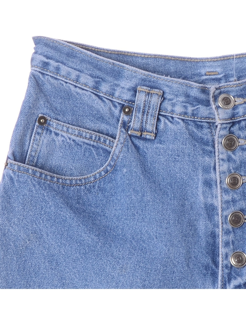 Beyond Retro Label Label GRL PWR Embroidered Denim Shorts