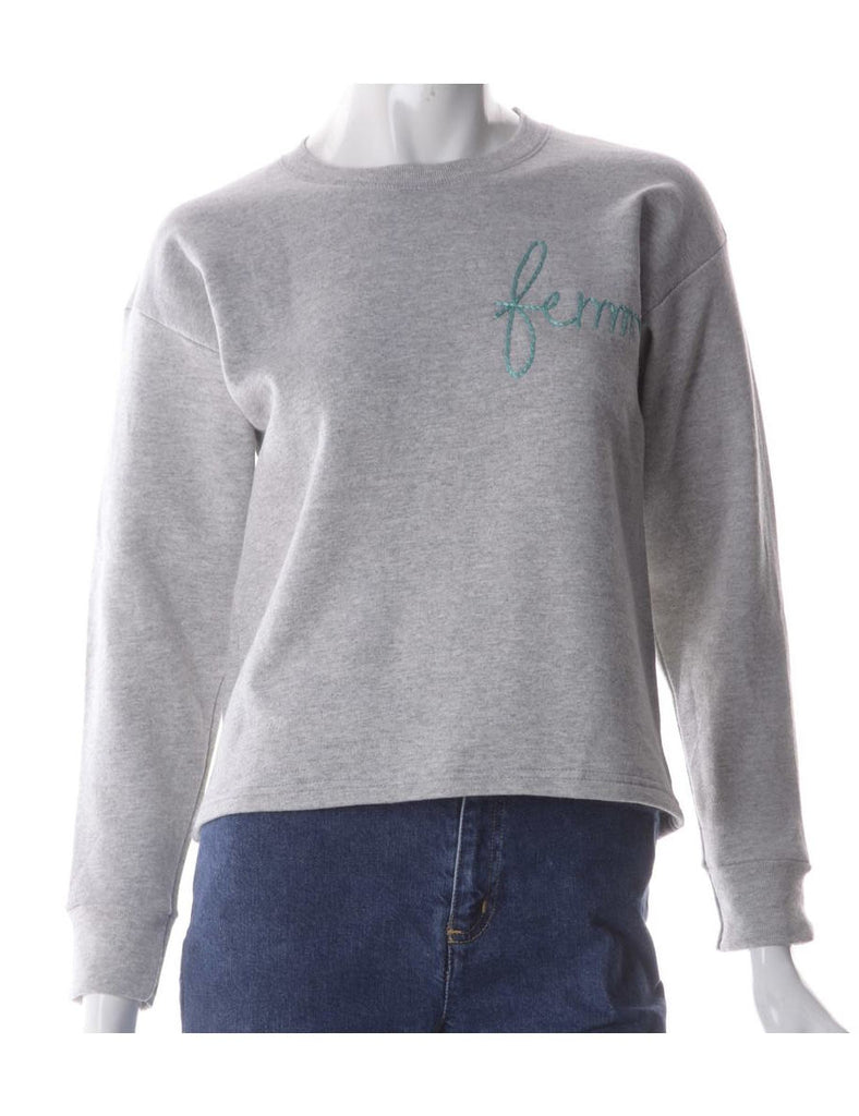 Beyond Retro Label Label Hand Embroidered Sweatshirt