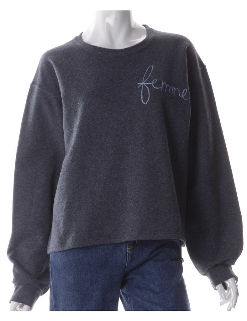 Beyond Retro Label Label Hand Embroidered Sweatshirt
