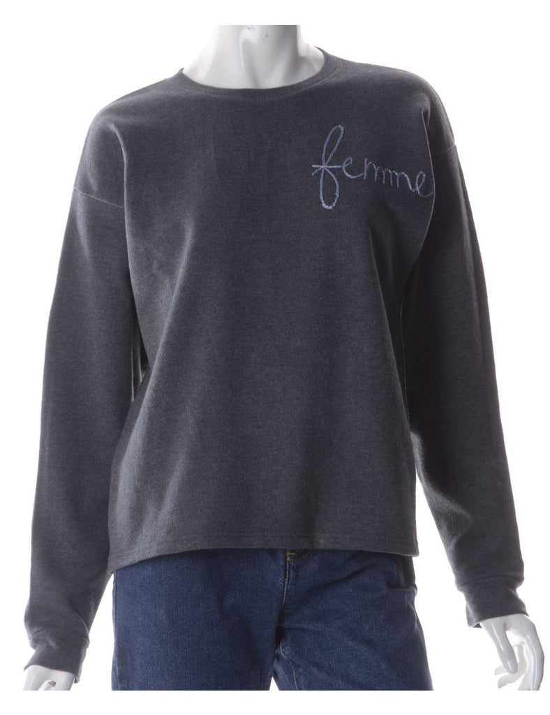 Beyond Retro Label Label Hand Embroidered Sweatshirt