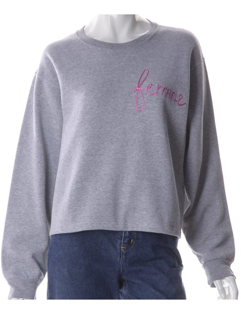 Beyond Retro Label Label Hand Embroidered Sweatshirt