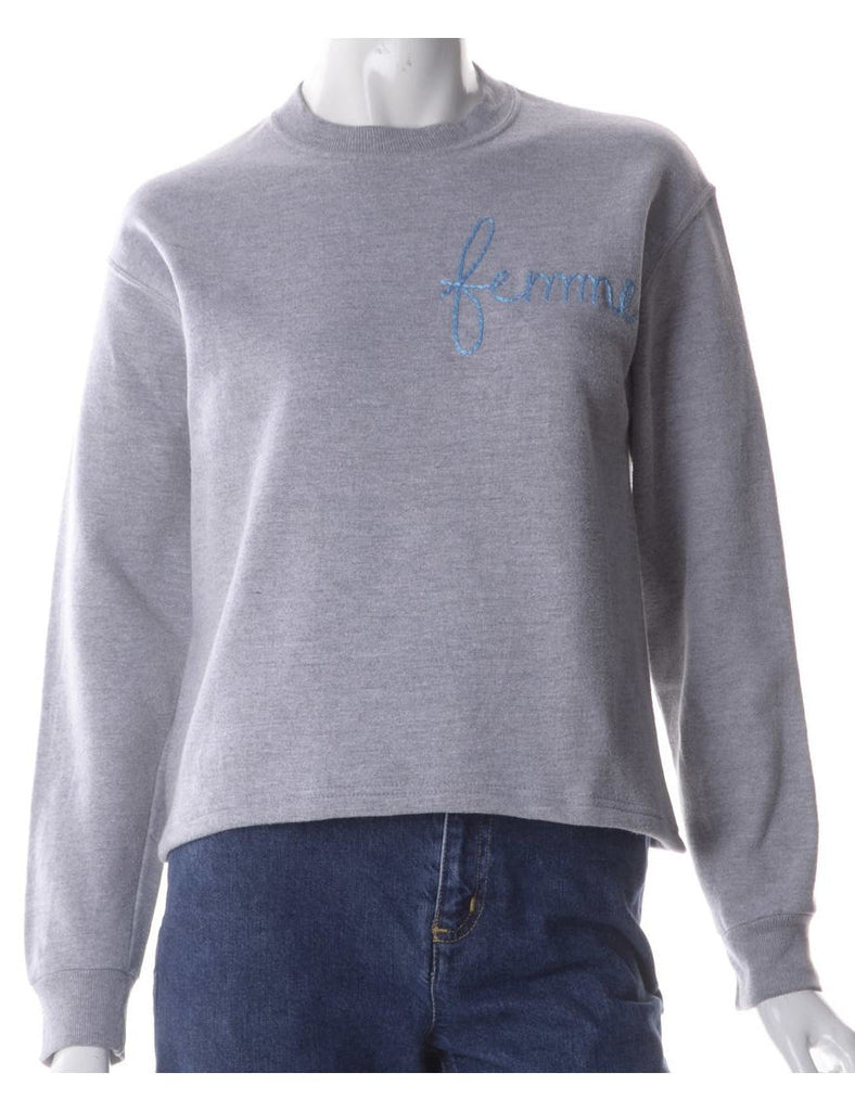 Beyond Retro Label Label Hand Embroidered Sweatshirt