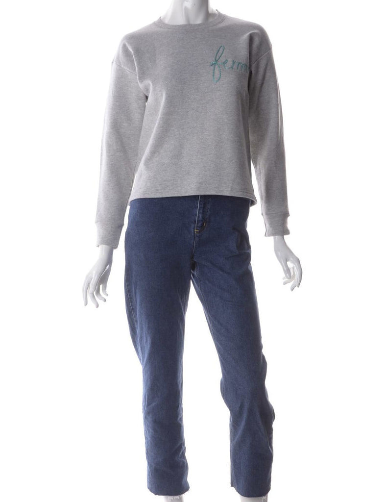 Beyond Retro Label Label Hand Embroidered Sweatshirt
