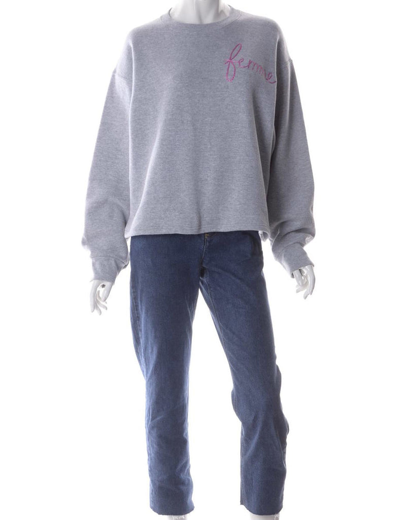 Beyond Retro Label Label Hand Embroidered Sweatshirt