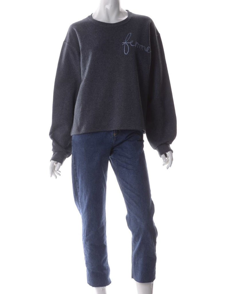 Beyond Retro Label Label Hand Embroidered Sweatshirt