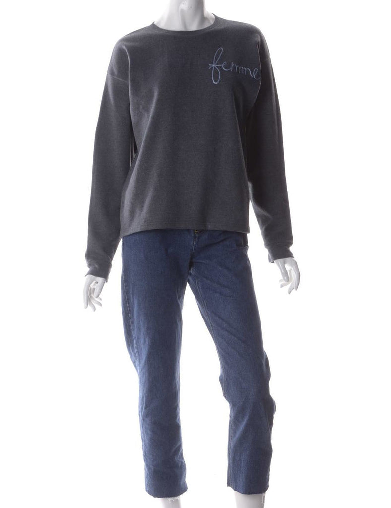 Beyond Retro Label Label Hand Embroidered Sweatshirt