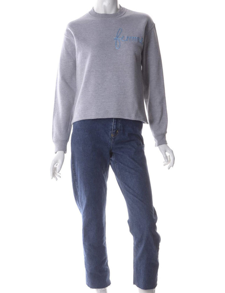 Beyond Retro Label Label Hand Embroidered Sweatshirt