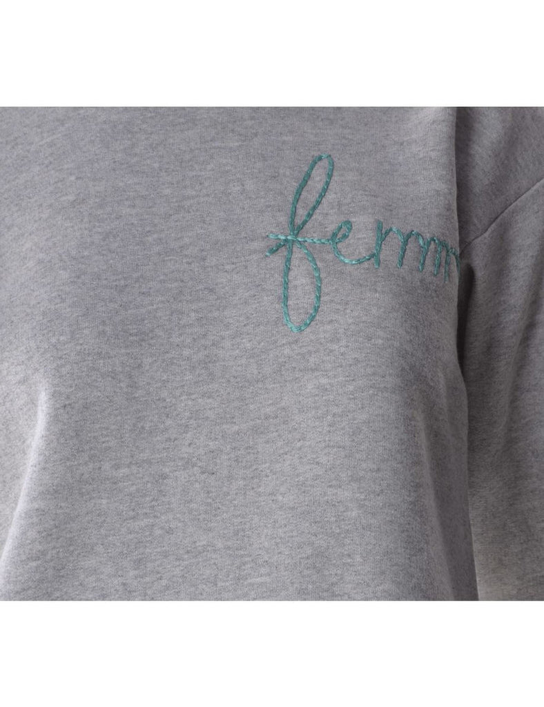 Beyond Retro Label Label Hand Embroidered Sweatshirt