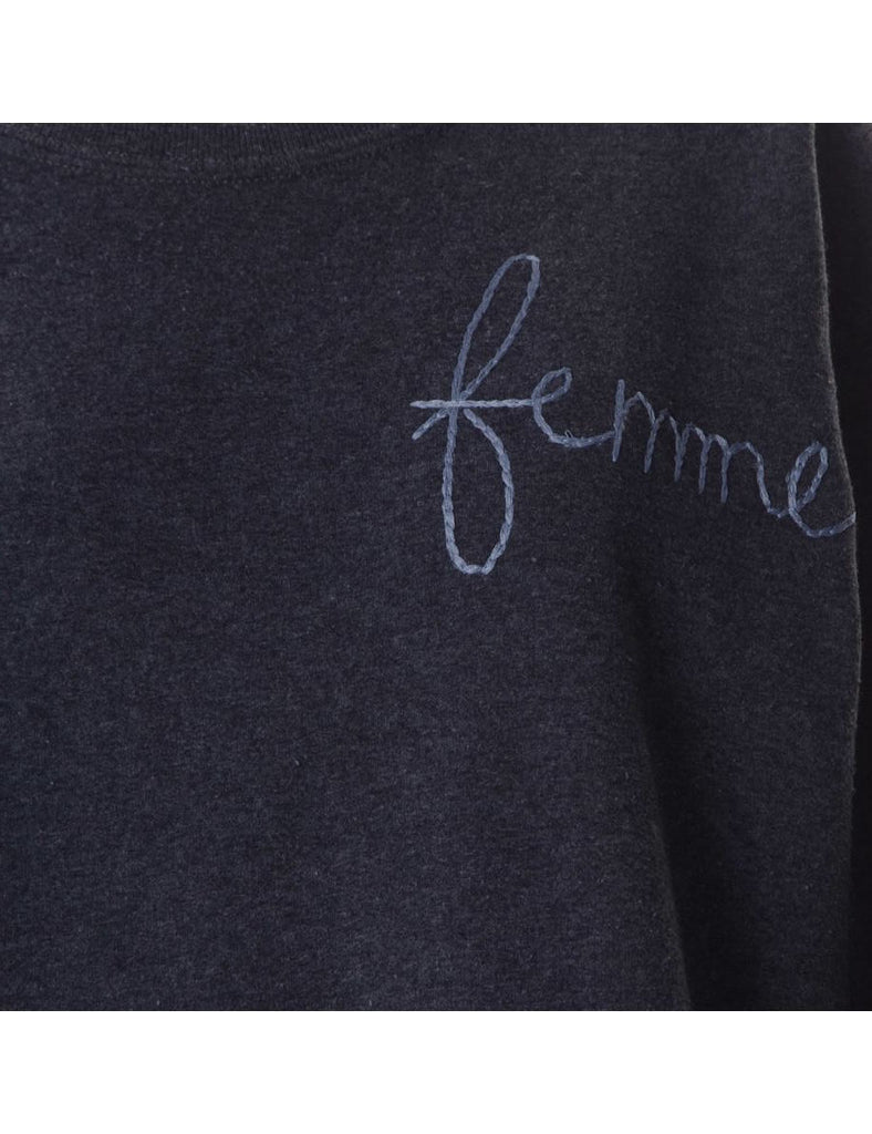 Beyond Retro Label Label Hand Embroidered Sweatshirt