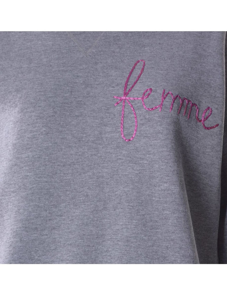 Beyond Retro Label Label Hand Embroidered Sweatshirt