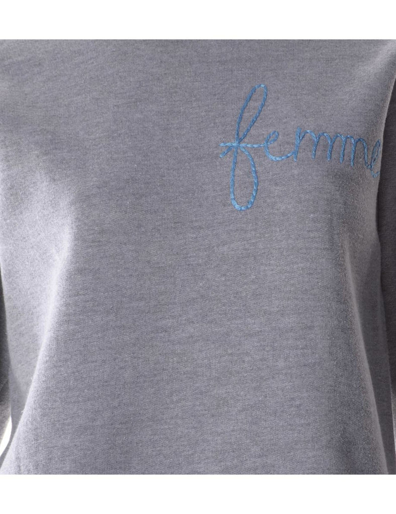 Beyond Retro Label Label Hand Embroidered Sweatshirt