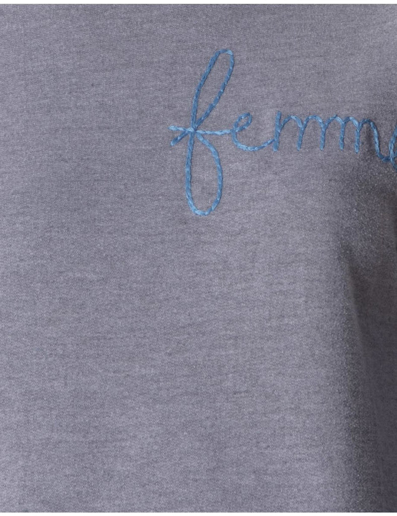 Beyond Retro Label Label Hand Embroidered Sweatshirt
