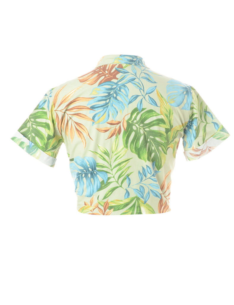 Beyond Retro Label Label Hawaiian Tie Front Shirt
