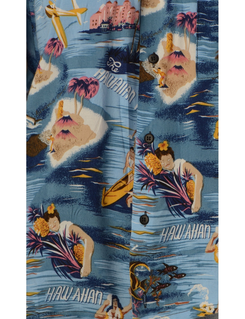 Beyond Retro Label Label Hayley Hawaiian Off The Shoulder Top