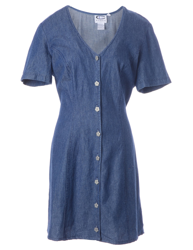 Beyond Retro Label Label Heather Shortened Denim Dress