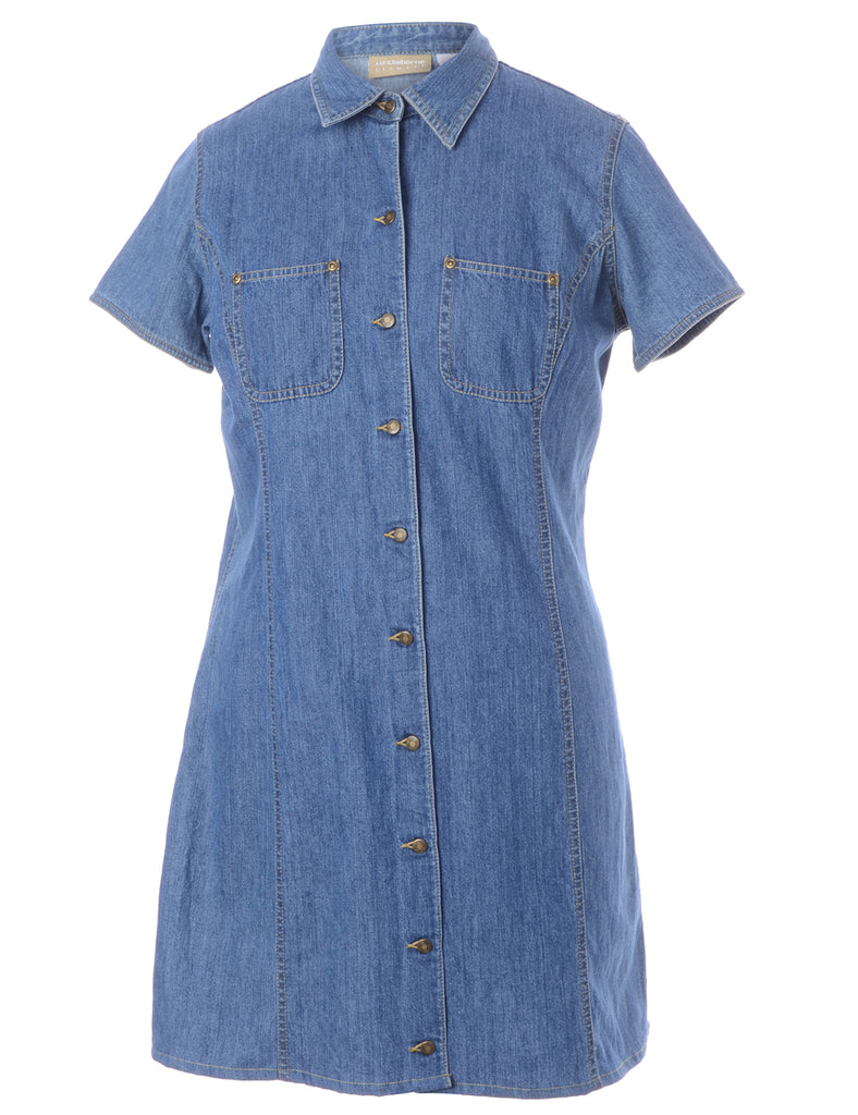 Beyond Retro Label Label Heather Shortened Denim Dress