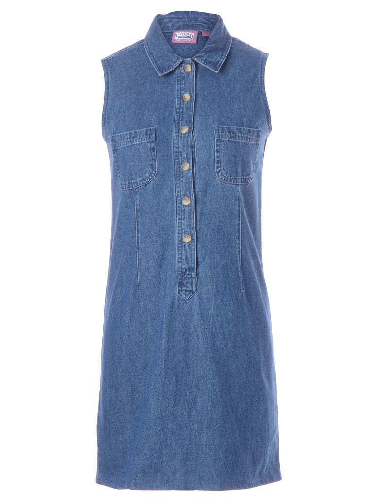 Beyond Retro Label Label Heather Shortened Denim Dress