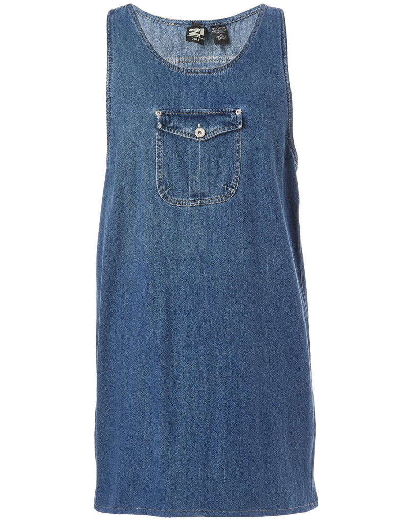 Beyond Retro Label Label Heather Shortened Denim Dress
