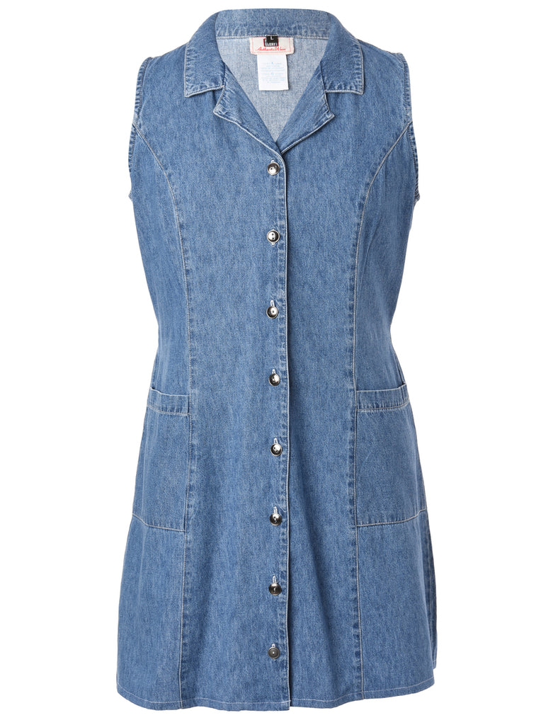 Beyond Retro Label Label Heather Shortened Denim Dress