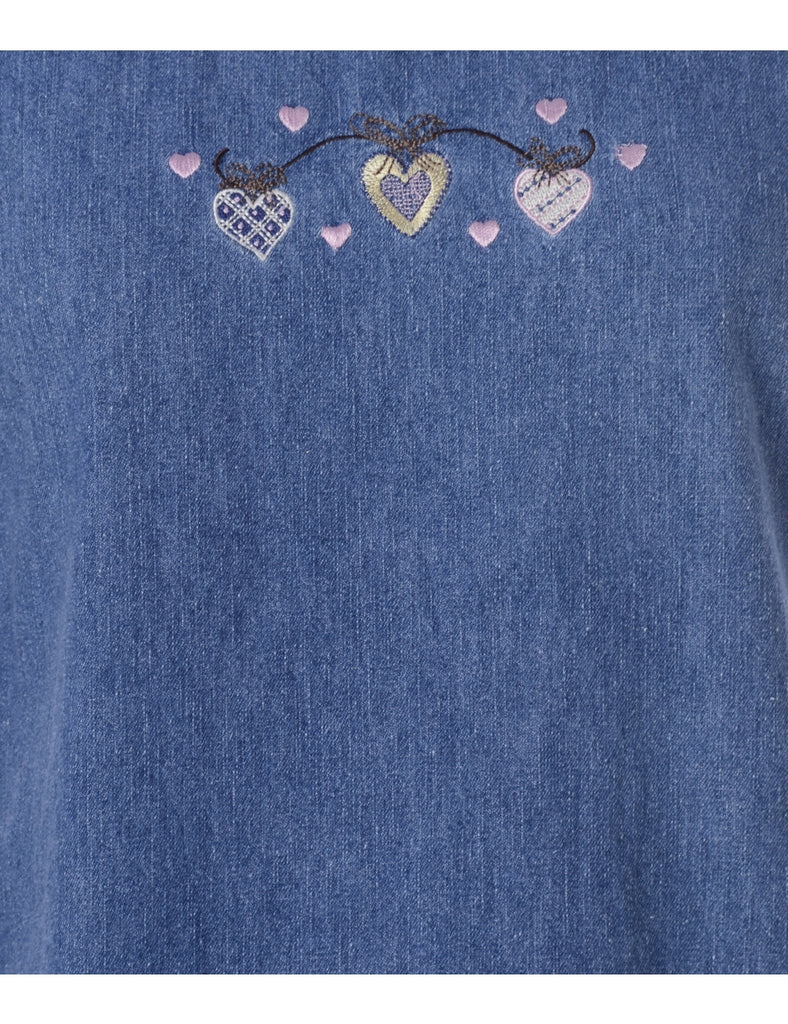 Beyond Retro Label Label Heather Shortened Denim Dress