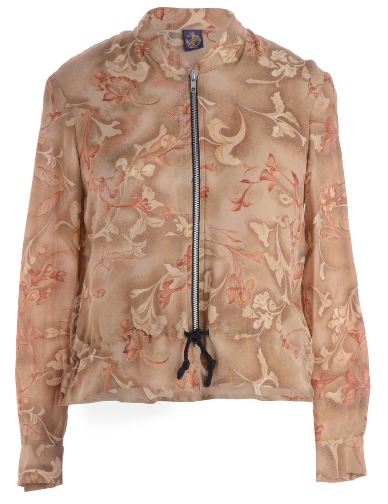 Beyond Retro Label Label Hena Drawstring Hem Bomber
