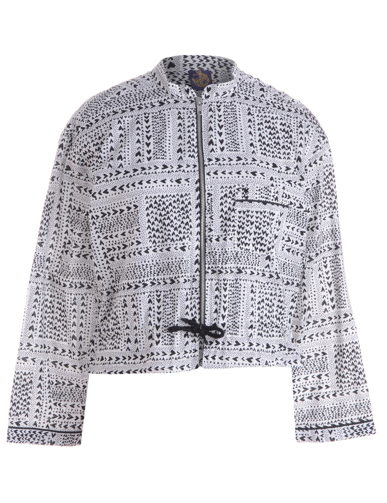 Beyond Retro Label Label Hena Drawstring Hem Bomber