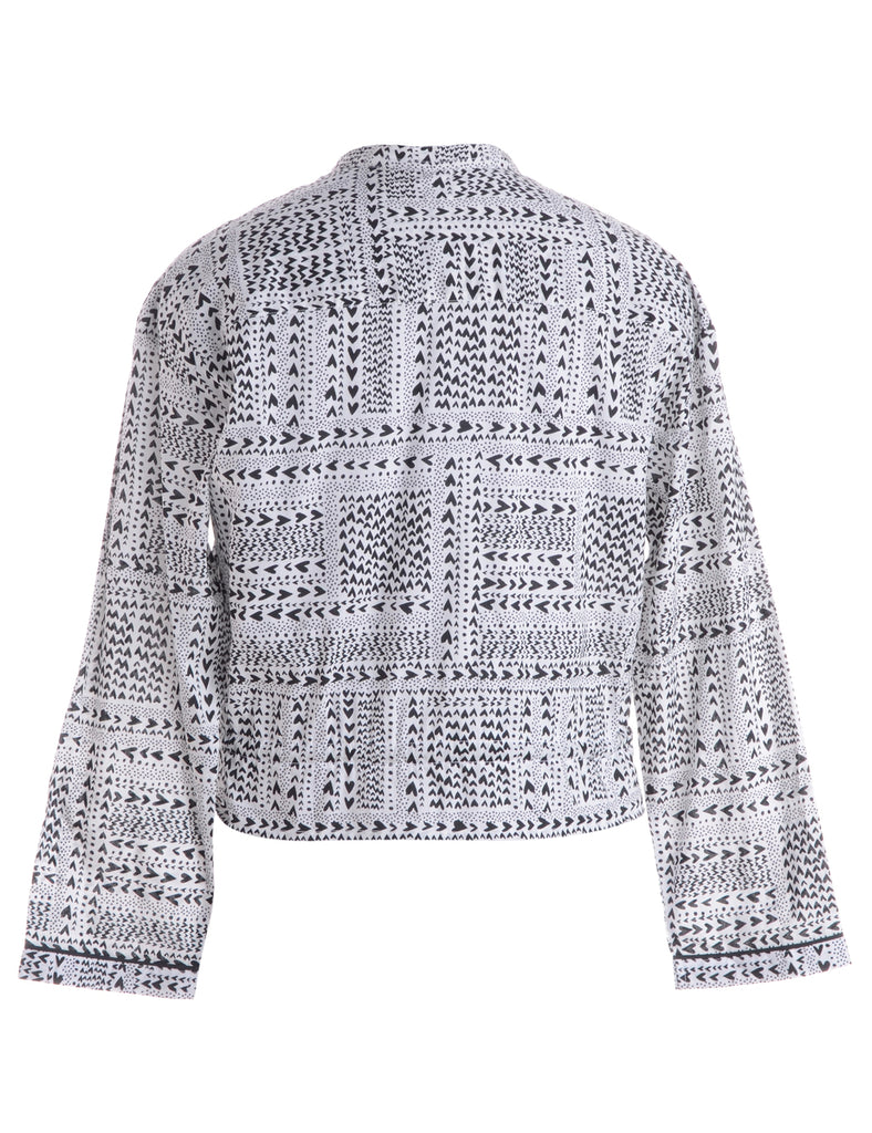 Beyond Retro Label Label Hena Drawstring Hem Bomber