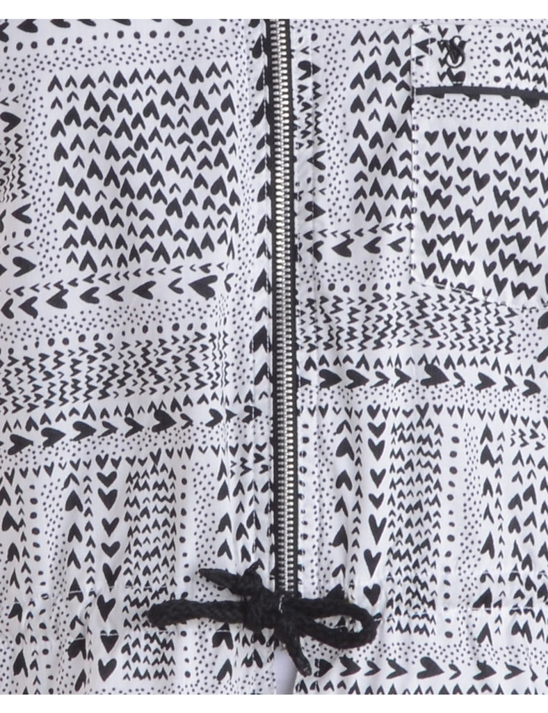 Beyond Retro Label Label Hena Drawstring Hem Bomber