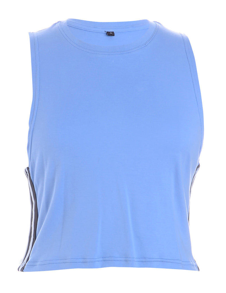 Beyond Retro Label Label Holly Side Stripe Sports Vest