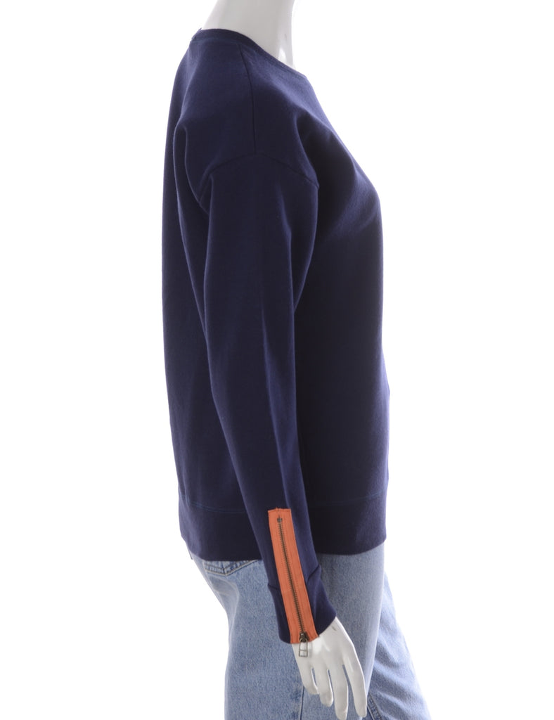 Beyond Retro Label Label Hunter Zip Sleeve Sweatshirt
