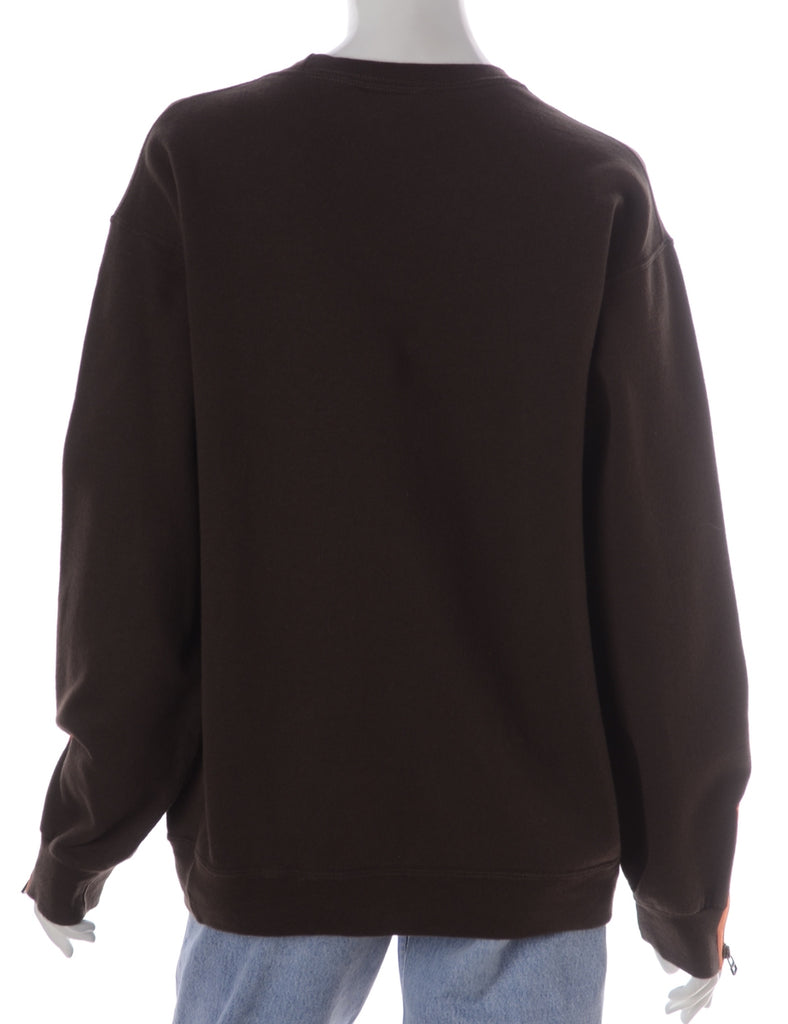 Beyond Retro Label Label Hunter Zip Sleeve Sweatshirt