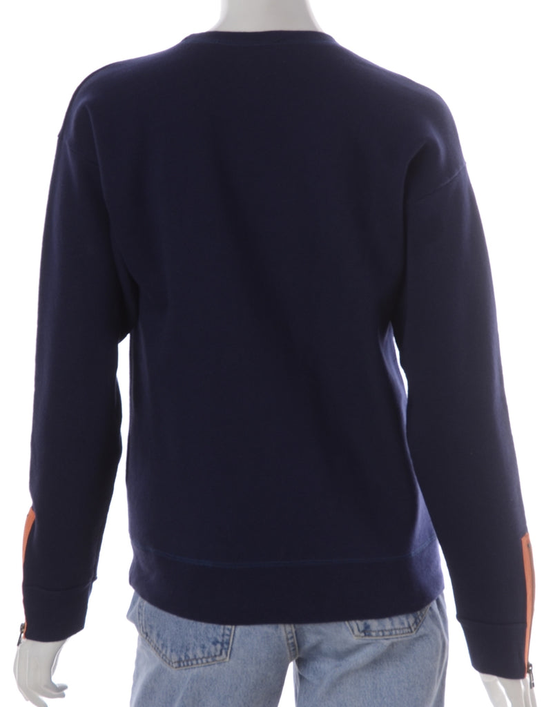 Beyond Retro Label Label Hunter Zip Sleeve Sweatshirt