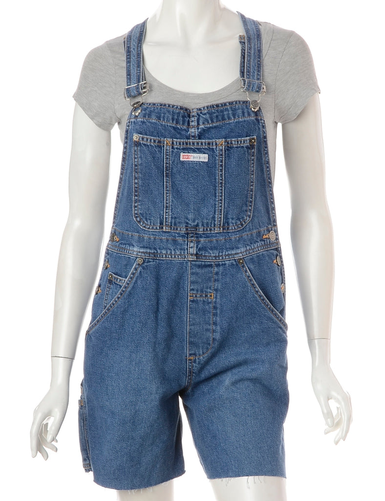 Beyond Retro Label Label Jackie Cropped Denim Dungarees