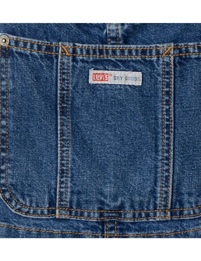 Beyond Retro Label Label Jackie Cropped Denim Dungarees