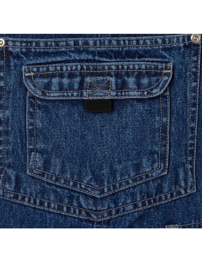 Beyond Retro Label Label Jackie Cropped Denim Dungarees