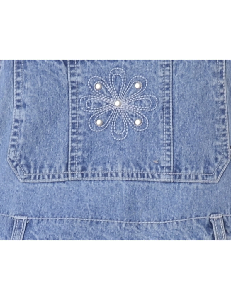 Beyond Retro Label Label Jackie Cropped Denim Dungarees