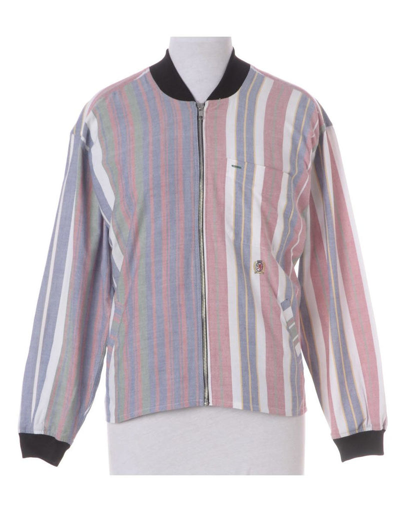 Beyond Retro Label Label Jamie Branded Straight Hem Bomber Jacket