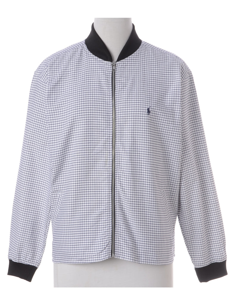 Beyond Retro Label Label Jamie Branded Straight Hem Bomber Jacket