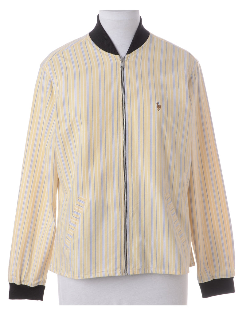 Beyond Retro Label Label Jamie Branded Straight Hem Bomber Jacket