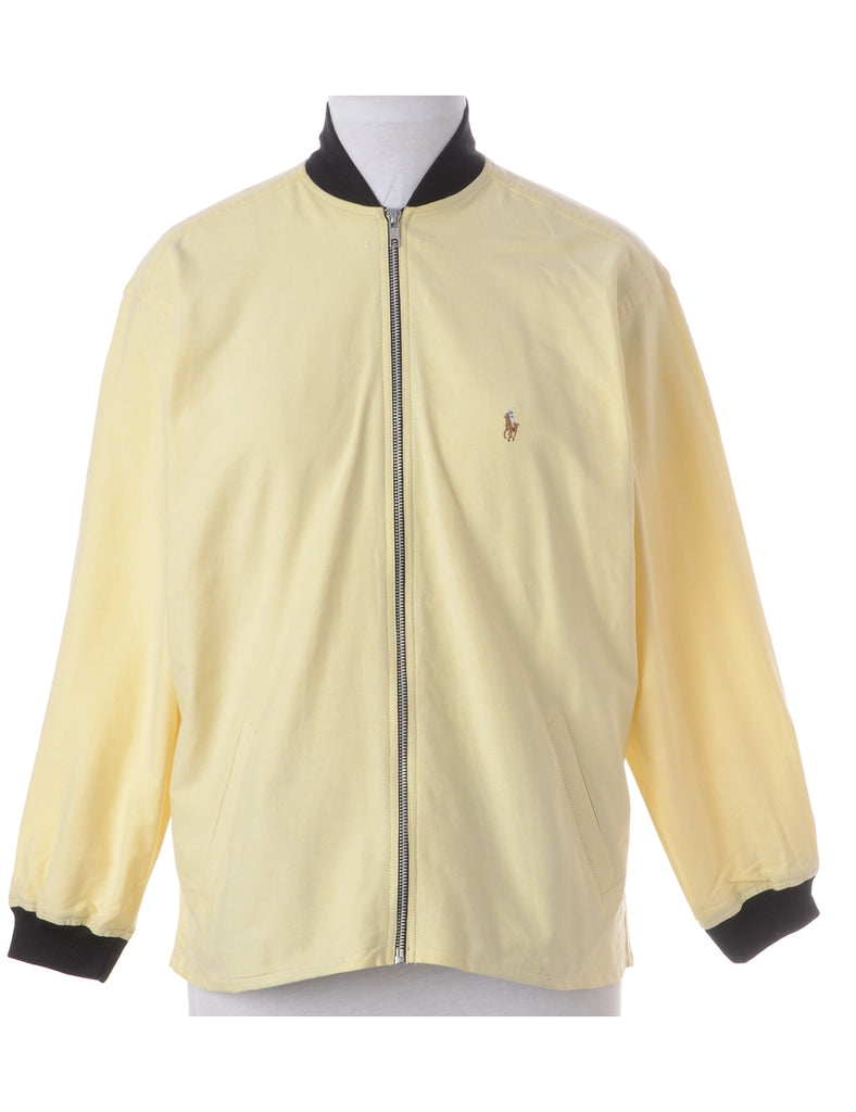 Beyond Retro Label Label Jamie Branded Straight Hem Bomber Jacket