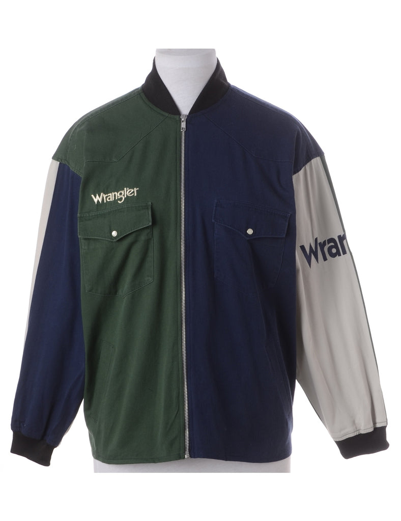 Beyond Retro Label Label Jamie Branded Straight Hem Bomber Jacket