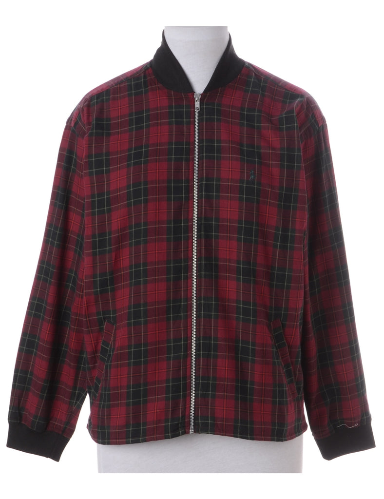 Beyond Retro Label Label Jamie Branded Straight Hem Bomber Jacket
