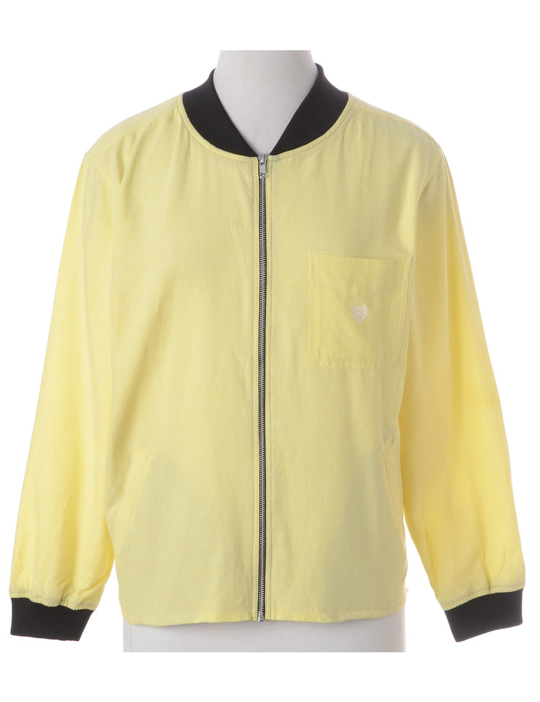 Beyond Retro Label Label Jamie Branded Straight Hem Bomber Jacket