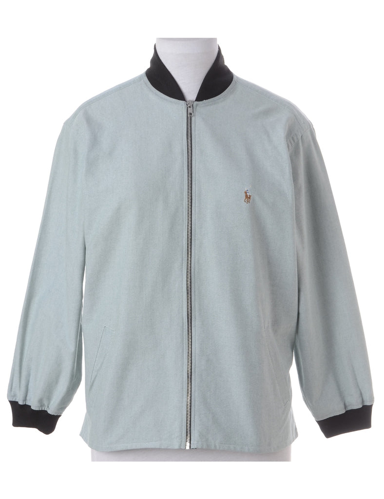 Beyond Retro Label Label Jamie Branded Straight Hem Bomber Jacket