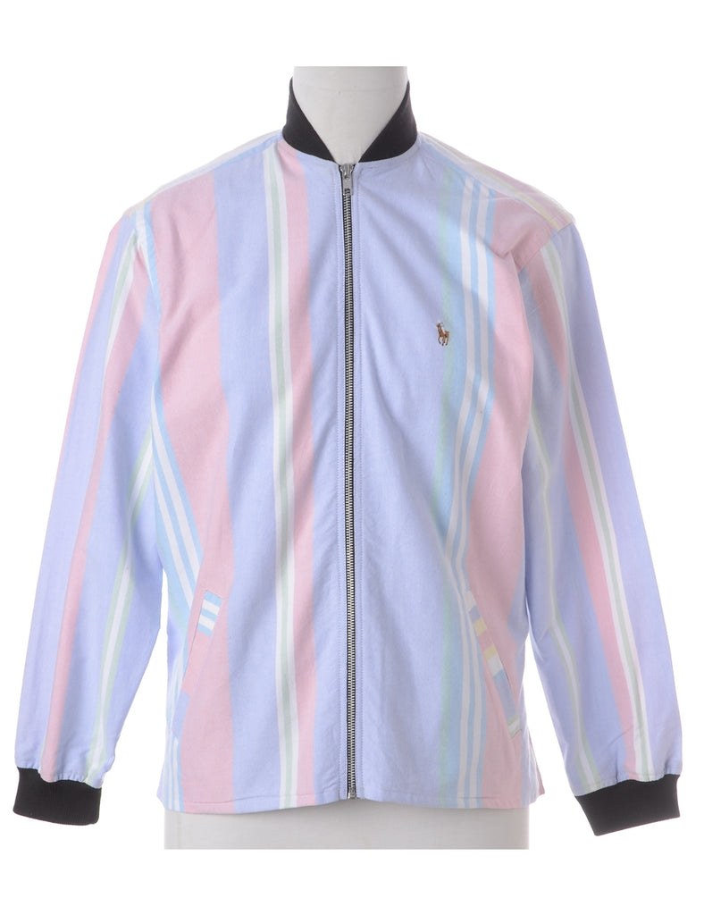 Beyond Retro Label Label Jamie Branded Straight Hem Bomber Jacket