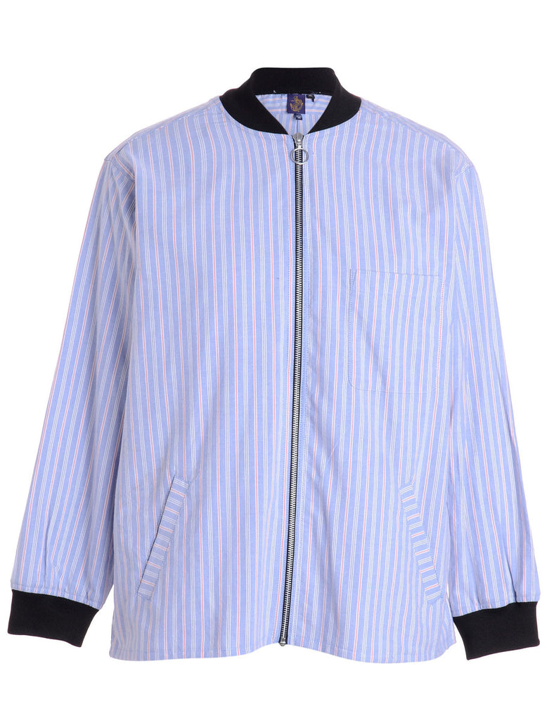 Beyond Retro Label Label Jamie Branded Straight Hem Bomber Jacket
