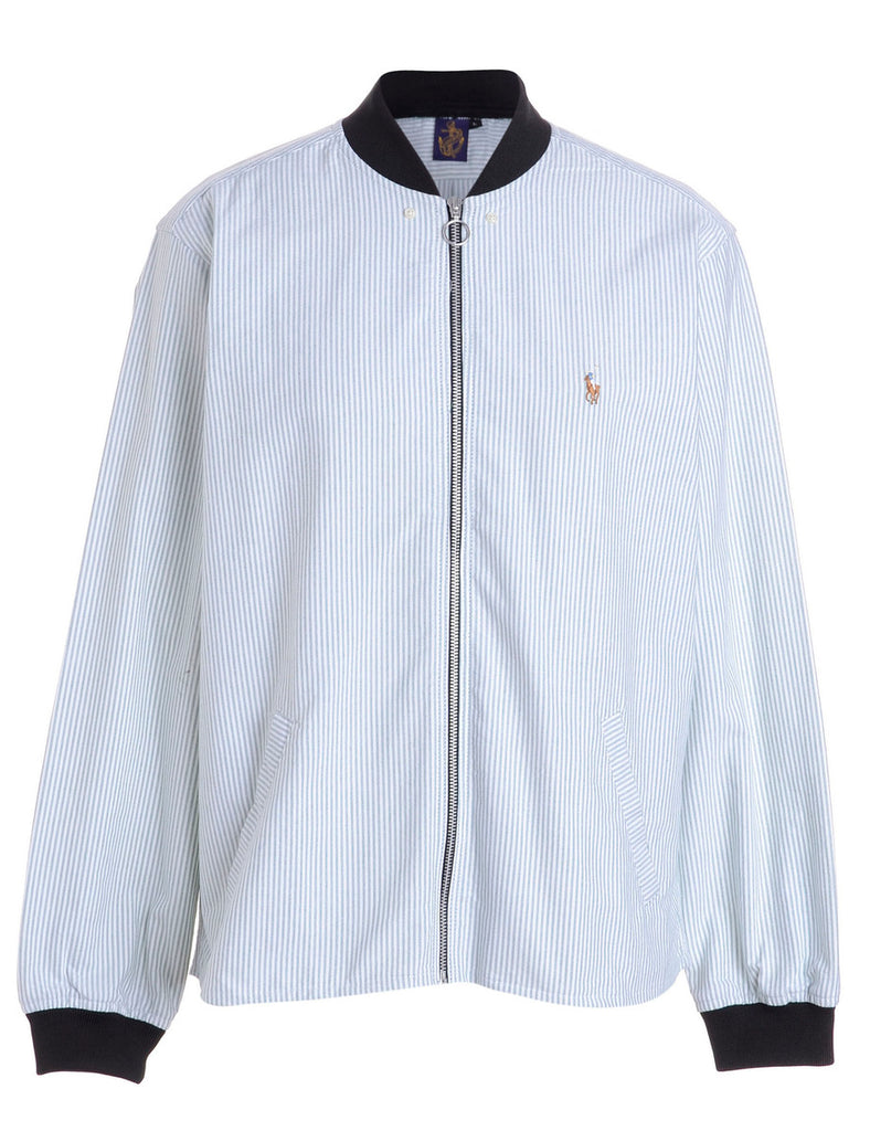 Beyond Retro Label Label Jamie Branded Straight Hem Bomber Jacket